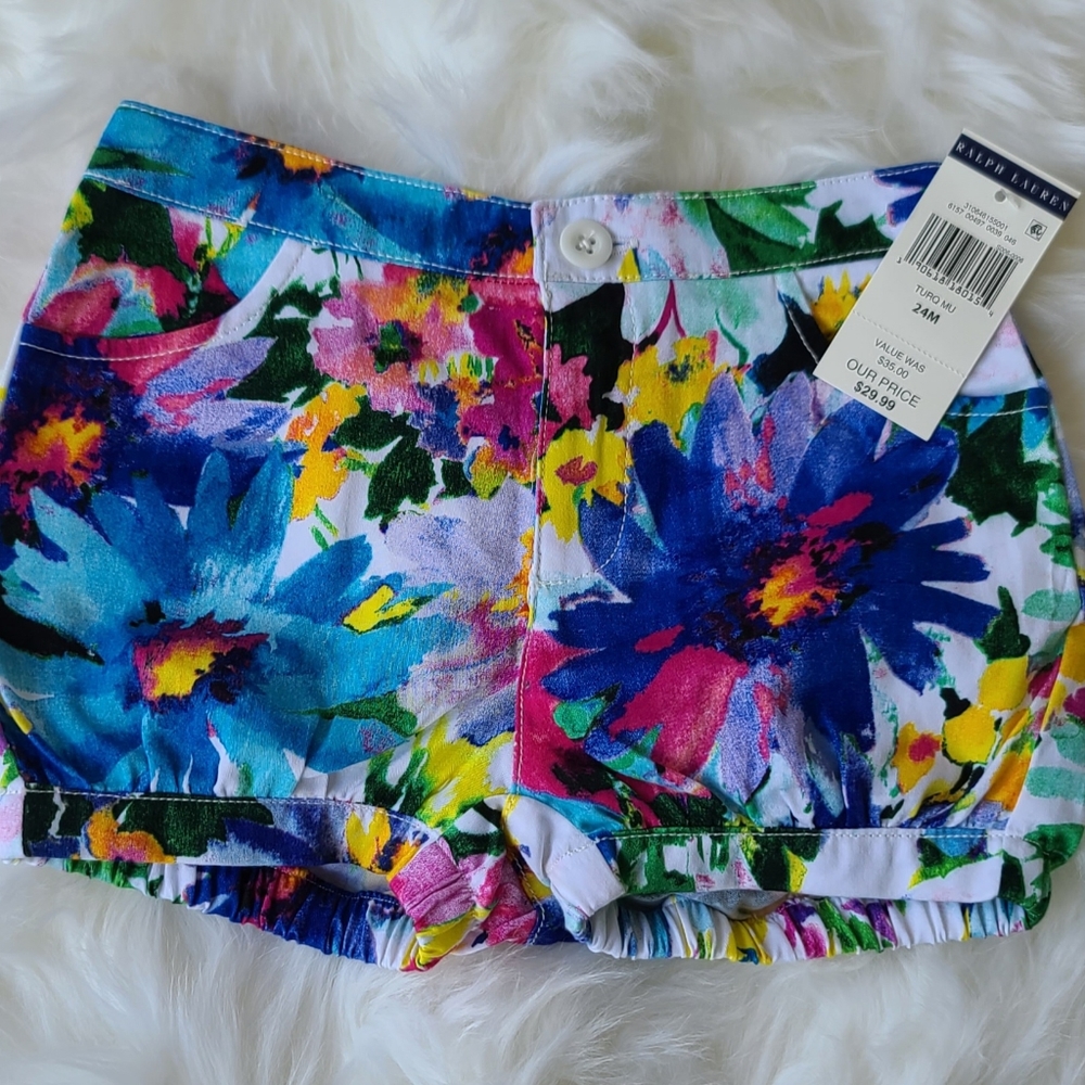 Polo Ralph Lauren Shorts Turq Mu Size 24m